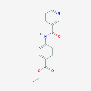 molecular formula C15H14N2O3 B182601 Ethyl 4-(pyridine-3-carbonylamino)benzoate CAS No. 26321-06-2
