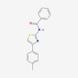 molecular formula C17H14N2OS B182626 N-[4-(4-methylphenyl)-1,3-thiazol-2-yl]benzamide CAS No. 103966-01-4