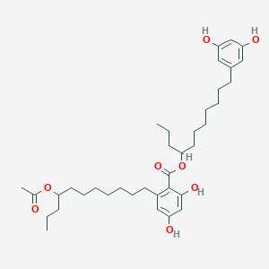molecular formula C37H56O8 B018263 Integracin A 