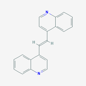 molecular formula C20H14N2 B182638 4-[(E)-2-quinolin-4-ylethenyl]quinoline CAS No. 5428-66-0