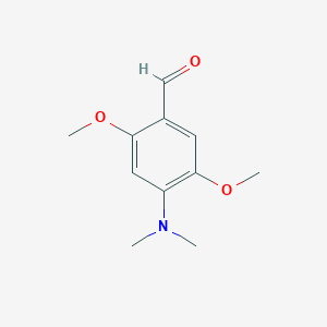 molecular formula C11H15NO3 B182639 4-(Dimethylamino)-2,5-dimethoxybenzaldehyde CAS No. 88753-04-2