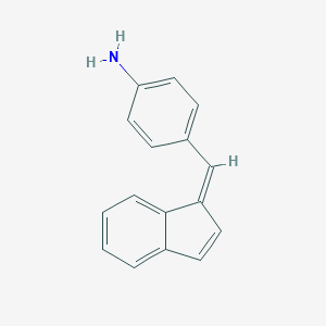 molecular formula C16H13N B182641 p-Toluidine, alpha-inden-1-ylidene- CAS No. 487-61-6