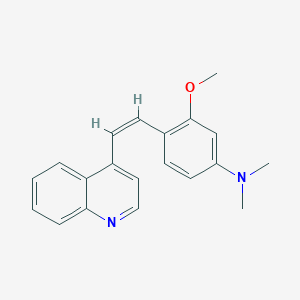 3-Methoxy-N,N-dimethyl-4-(2-(4-quinolinyl)vinyl)aniline