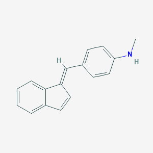 molecular formula C17H15N B182655 N-[4-(1H-inden-1-ylidenemethyl)phenyl]-N-methylamine CAS No. 443-29-8
