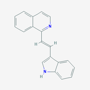 molecular formula C19H14N2 B182659 1-[(E)-2-(1H-indol-3-yl)ethenyl]isoquinoline CAS No. 1586-48-7