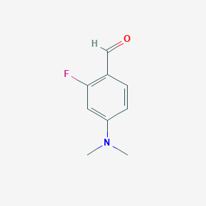 molecular formula C9H10FNO B182662 4-(Dimethylamino)-2-fluorobenzaldehyde CAS No. 1524-07-8