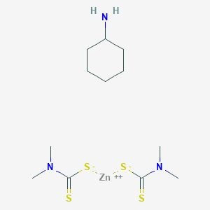 molecular formula C12H25N3S4Zn B182663 Ziram, cyclohexylamine complex CAS No. 16509-79-8