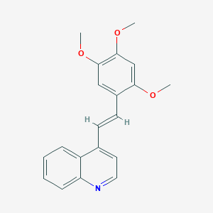 molecular formula C20H19NO3 B182664 4-(2,4,5-Trimethoxystyryl)quinoline CAS No. 2878-62-8