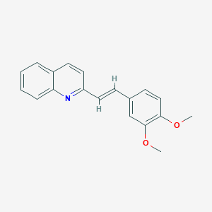 molecular formula C19H17NO2 B182670 2-(3,4-Dimethoxystyryl)quinoline CAS No. 75903-25-2