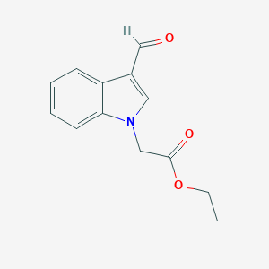 molecular formula C13H13NO3 B182688 (3-Formyl-indol-1-yl)-acetic acid ethyl ester CAS No. 27065-94-7