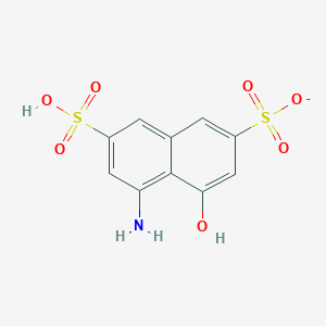 molecular formula C₁₀H₈NNaO₇S₂ B018269 2,7-Naphthalenedisulfonic acid, 4-amino-5-hydroxy-, monosodium salt CAS No. 5460-09-3
