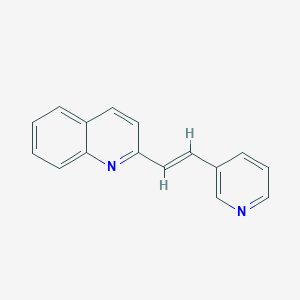 molecular formula C16H12N2 B182701 2-[(E)-2-pyridin-3-ylethenyl]quinoline CAS No. 1586-51-2