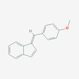 molecular formula C17H14O B182702 4-(1H-inden-1-ylidenemethyl)phenyl methyl ether CAS No. 2428-41-3