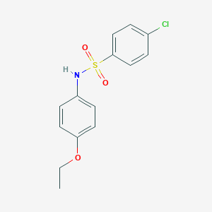molecular formula C14H14ClNO3S B182719 4-chloro-N-(4-ethoxyphenyl)benzenesulfonamide CAS No. 14738-03-5