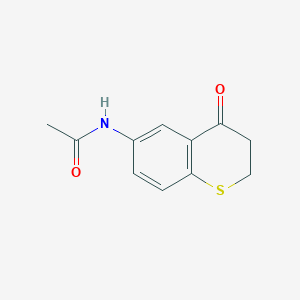 molecular formula C11H11NO2S B182720 N-(3,4-dihydro-4-oxo-2H-1-benzothiopyran-6-yl)Acetamide CAS No. 103989-04-4