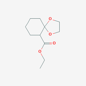 molecular formula C11H18O4 B182731 Ethyl 1,4-dioxaspiro[4.5]decane-6-carboxylate CAS No. 13747-72-3