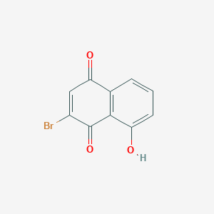 molecular formula C10H5BrO3 B182733 2-Bromo-8-hydroxynaphthalene-1,4-dione CAS No. 52431-65-9