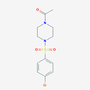 molecular formula C12H15BrN2O3S B182738 4-(4-Acetylpiperazinosulfonyl)bromobenzene CAS No. 486422-26-8