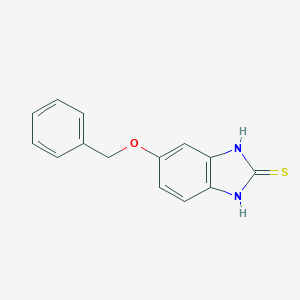 molecular formula C14H12N2OS B018277 5-Benzyloxy-2-mercaptobenzimidazole CAS No. 465546-82-1