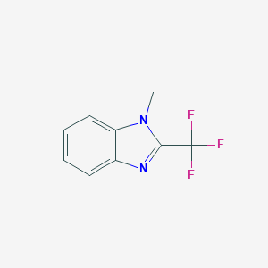 molecular formula C9H7F3N2 B182833 1-甲基-2-(三氟甲基)苯并咪唑 CAS No. 384-46-3