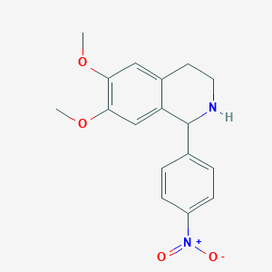 B182834 6,7-Dimethoxy-1-(4-nitro-phenyl)-1,2,3,4-tetrahydro-isoquinoline CAS No. 47281-61-8
