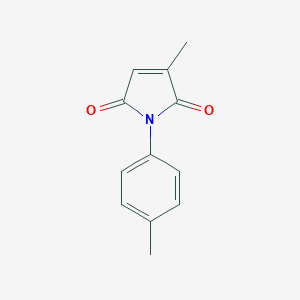 molecular formula C12H11NO2 B182841 1H-Pyrrole-2,5-dione, 3-methyl-1-(4-methylphenyl)- CAS No. 3120-12-5