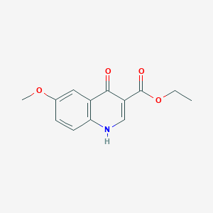 molecular formula C13H13NO4 B182843 4-羟基-6-甲氧基喹啉-3-羧酸乙酯 CAS No. 77156-78-6