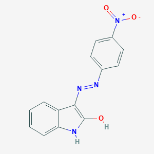 molecular formula C14H10N4O3 B182867 1h-Indole-2,3-dione 3-[(4-nitrophenyl)hydrazone] CAS No. 31107-06-9