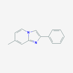 molecular formula C14H12N2 B182874 7-Methyl-2-phenylimidazo[1,2-a]pyridine CAS No. 885-91-6