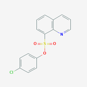 molecular formula C15H10ClNO3S B182879 4-Chlorophenyl quinoline-8-sulfonate CAS No. 5409-91-6