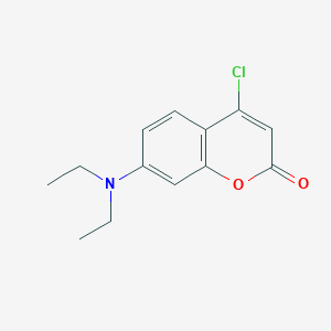 molecular formula C13H14ClNO2 B182881 Coumarin, 4-chloro-7-diethylamino- CAS No. 131447-40-0