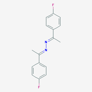 molecular formula C16H14F2N2 B182883 1-(4-Fluorophenyl)ethanone [1-(4-fluorophenyl)ethylidene]hydrazone CAS No. 64985-95-1