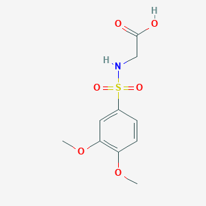 molecular formula C10H13NO6S B182884 {[(3,4-Dimethoxyphenyl)sulfonyl]amino}acetic acid CAS No. 93129-41-0