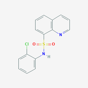 molecular formula C15H11ClN2O2S B182889 N-(2-Chlorophenyl)-8-quinolinesulfonamide CAS No. 158729-22-7