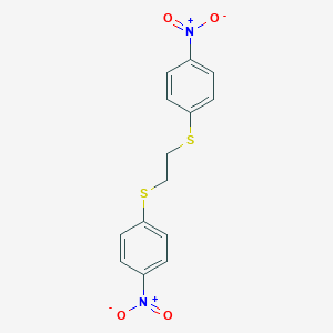 molecular formula C14H12N2O4S2 B182893 1-Nitro-4-({2-[(4-nitrophenyl)sulfanyl]ethyl}sulfanyl)benzene CAS No. 71532-93-9