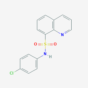 molecular formula C15H11ClN2O2S B182902 N-(4-Chlorophenyl)-8-quinolinesulfonamide CAS No. 158729-24-9