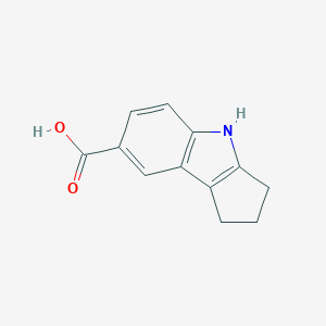molecular formula C12H11NO2 B182904 1,2,3,4-四氢环戊[b]吲哚-7-羧酸 CAS No. 446829-40-9