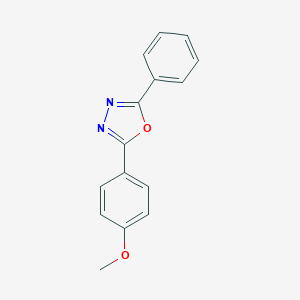 molecular formula C15H12N2O2 B182910 2-(4-Methoxyphenyl)-5-phenyl-1,3,4-oxadiazole CAS No. 842-79-5