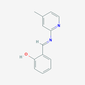 molecular formula C13H12N2O B182913 alpha-(4-Methyl-2-pyridylimino)-O-cresol CAS No. 21951-36-0
