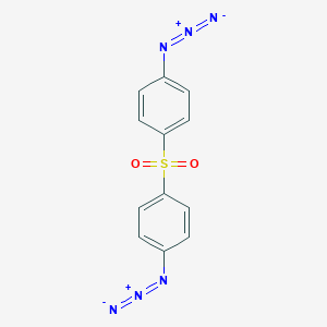 molecular formula C12H8N6O2S B182915 Sulfone, bis(p-azidophenyl) CAS No. 7300-27-8