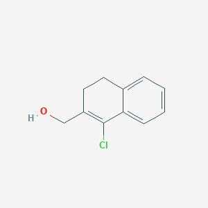B182918 (1-Chloro-3,4-dihydronaphthalen-2-yl)methanol CAS No. 128104-82-5