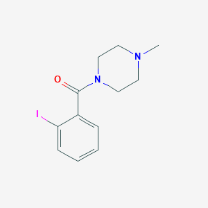 molecular formula C12H15IN2O B182922 Piperazine, 1-(2-iodobenzoyl)-4-methyl- CAS No. 60787-03-3