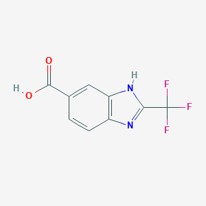 molecular formula C9H5F3N2O2 B182935 2-Trifluoromethyl-1H-benzoimidazole-5-carboxylic acid CAS No. 82791-93-3