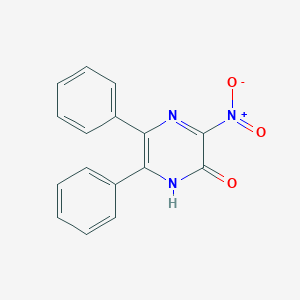 molecular formula C16H11N3O3 B182939 3-nitro-5,6-diphenyl-1H-pyrazin-2-one CAS No. 25468-58-0