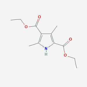 molecular formula C12H17NO4 B182941 Diethyl 3,5-dimethyl-1H-pyrrole-2,4-dicarboxylate CAS No. 2436-79-5