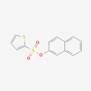molecular formula C14H10O3S2 B182943 2-Thiophenesulfonic acid, 2-naphthalenyl ester CAS No. 88022-37-1