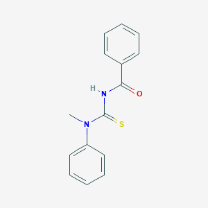 molecular formula C15H14N2OS B182954 1-Methyl-1-phenyl-3-benzoylthiourea CAS No. 4949-94-4