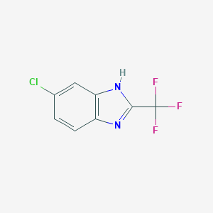 molecular formula C8H4ClF3N2 B182976 5-Chloro-2-(trifluoromethyl)benzimidazole CAS No. 656-49-5