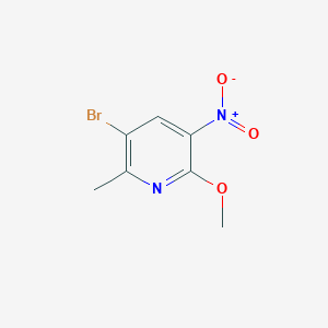 molecular formula C7H7BrN2O3 B182981 3-Bromo-6-methoxy-2-methyl-5-nitropyridine CAS No. 186413-76-3
