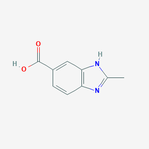 molecular formula C9H8N2O2 B182982 2-甲基-1H-苯并咪唑-5-羧酸 CAS No. 709-19-3